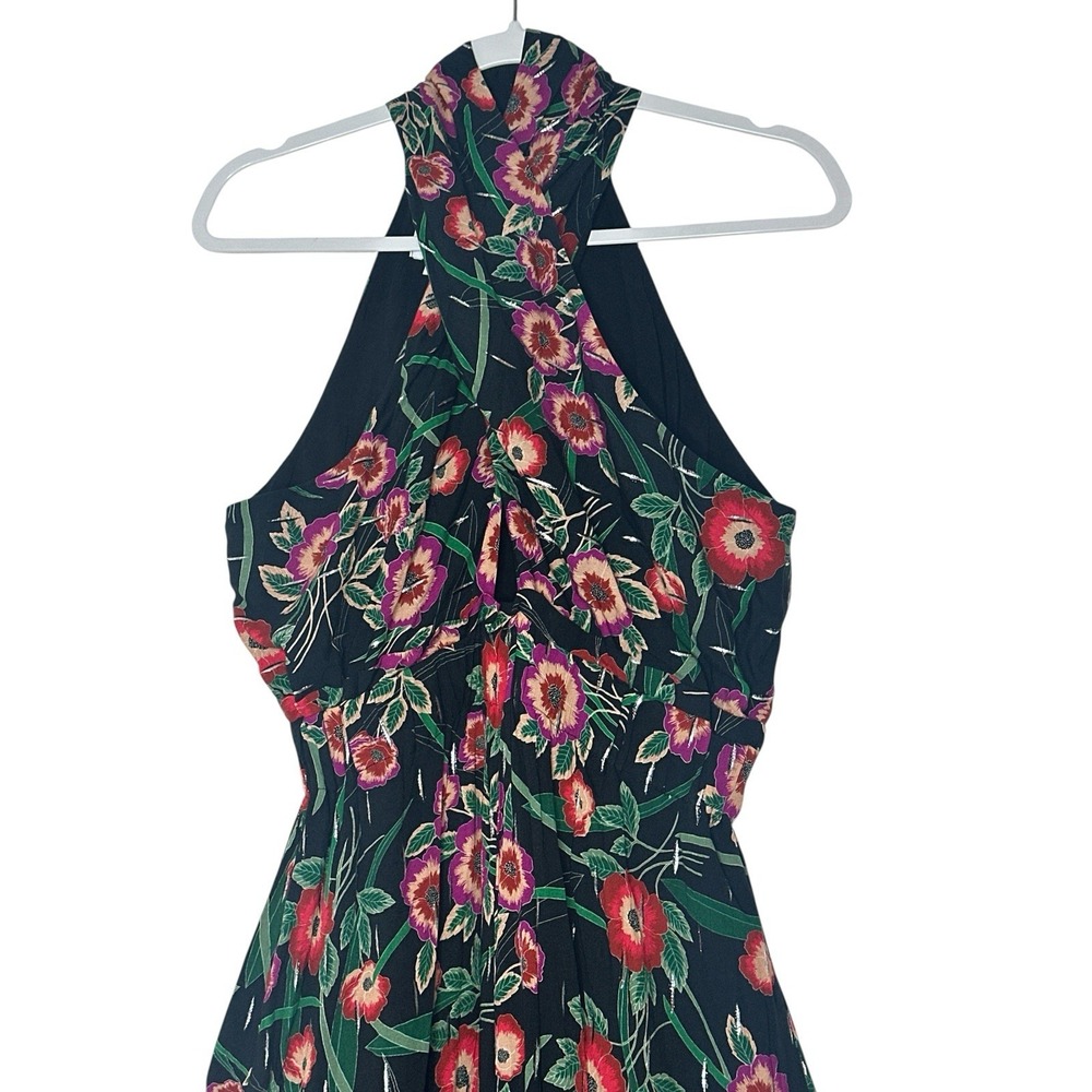 MISA Los Angeles Shania Jumpsuit Women's Medium Pockets Boho Floral Sleeveless - Picture 9 of 15